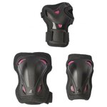 Комплект защиты Rollerblade 2022 Skate Gear W 3 Pack Black/Raspberry (US: M) - изображение