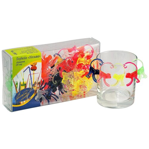 Набор для коклейтя обезьянка 100 шт/уп пластик разноцветный пласт-лидер 1 уп