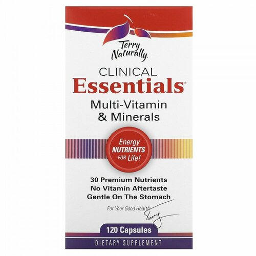 Terry Naturally, Clinical Essentials, Multi-Vitamin & Minerals, 120 Capsules