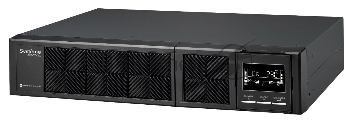 Источник бесперебойного питания Systeme Electriс Smart-Save Online SRT, 1500VA/1500W, On-Line, Extended-run, Rack 2U(Tower convertible), LCD, Out: 8xC13, SNMP Intelligent Slot, USB, RS-232 (SRTSE1500R Systeme Electric - фото №20