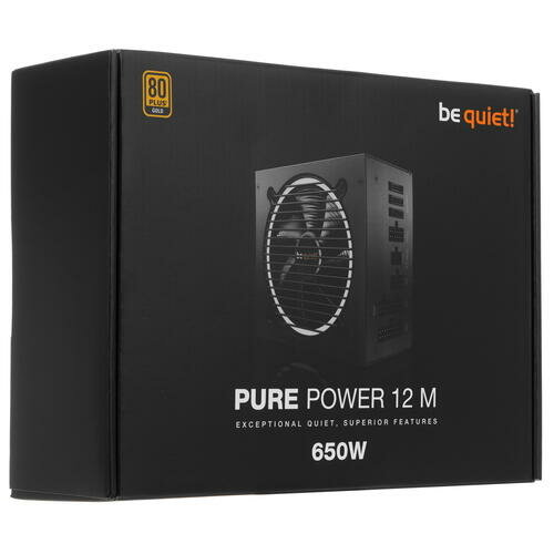 Блок питания be quiet! Pure Power 12 M 650W Gold ATX 3.0 BN342 - фото №11
