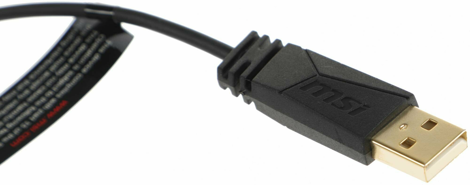 Мышь MSI Clutch GM30, игровая, оптическая, проводная, USB, черный [s12-0401690-d22] - фото №8