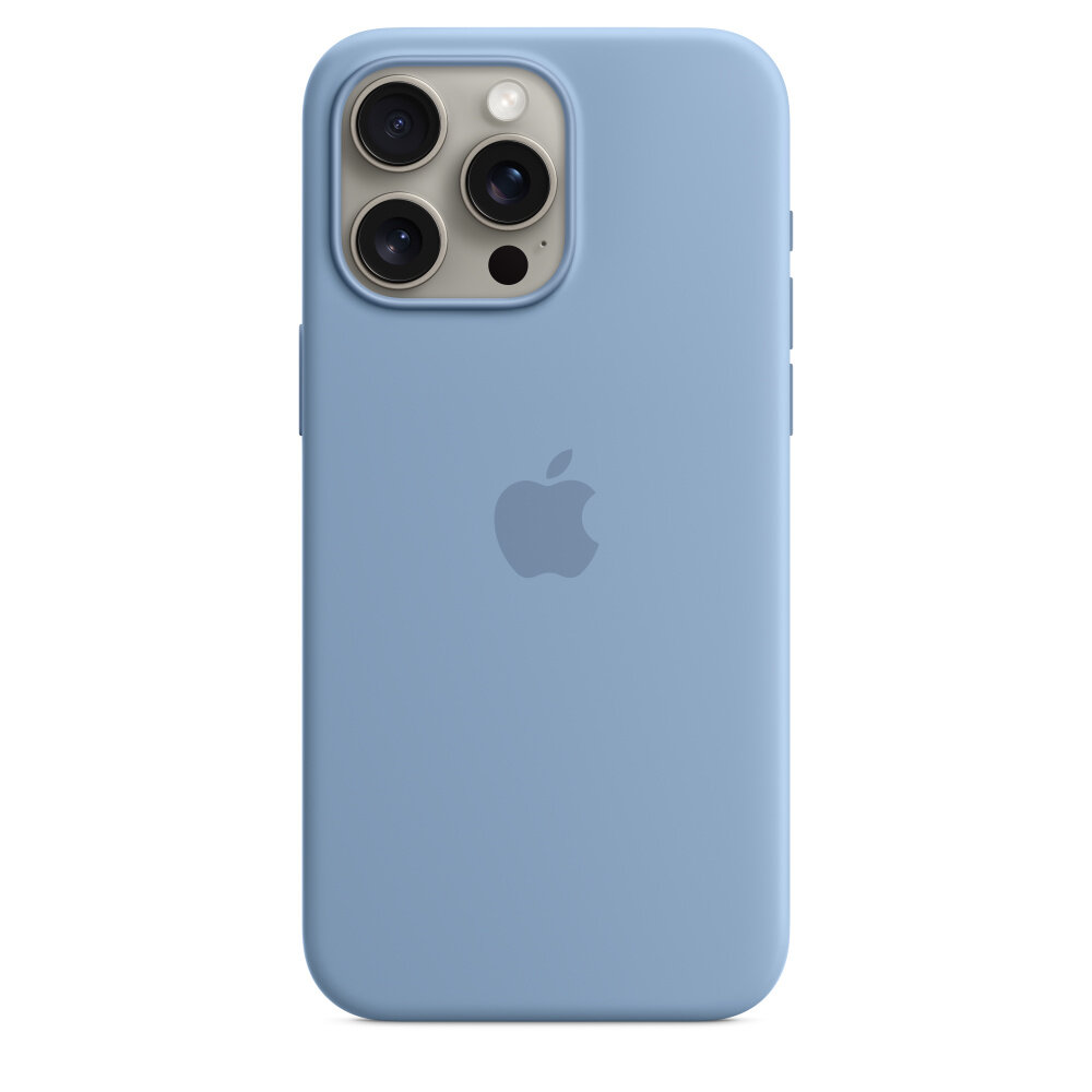 Чехол Apple iPhone 15 Pro Max Silicone Case with MagSafe Winter Blue / Зимний Синий