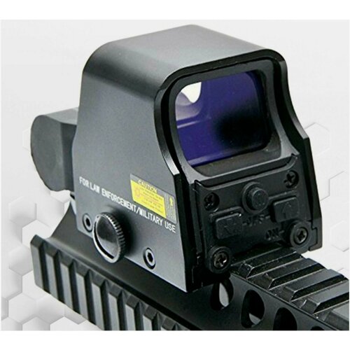 Коллиматорный прицел 553 на планку Weaver / Picatinni 21мм. Коллиматор открытый с подсветкой (зеленая/красная)