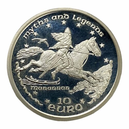 Остров Мэн 10 евро 1998 г. (Мифы и легенды - Мананнан) (Proof)