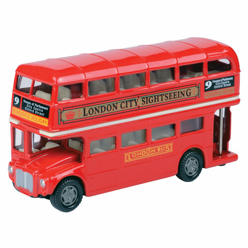 Машинка Лондонский автобус Motormax 13 см