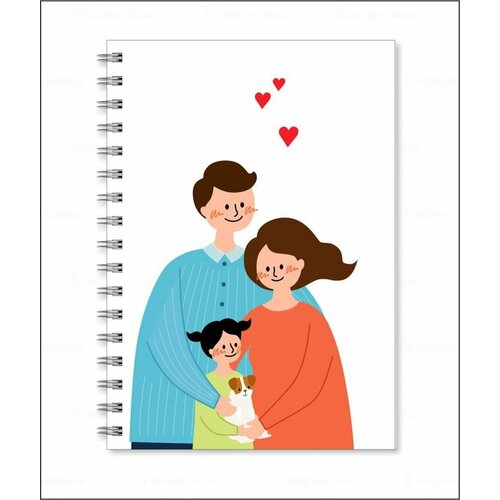 Тетрадь на День семьи, любви и верности №10, А3 printio тетрадь на клею день семьи любви и верности