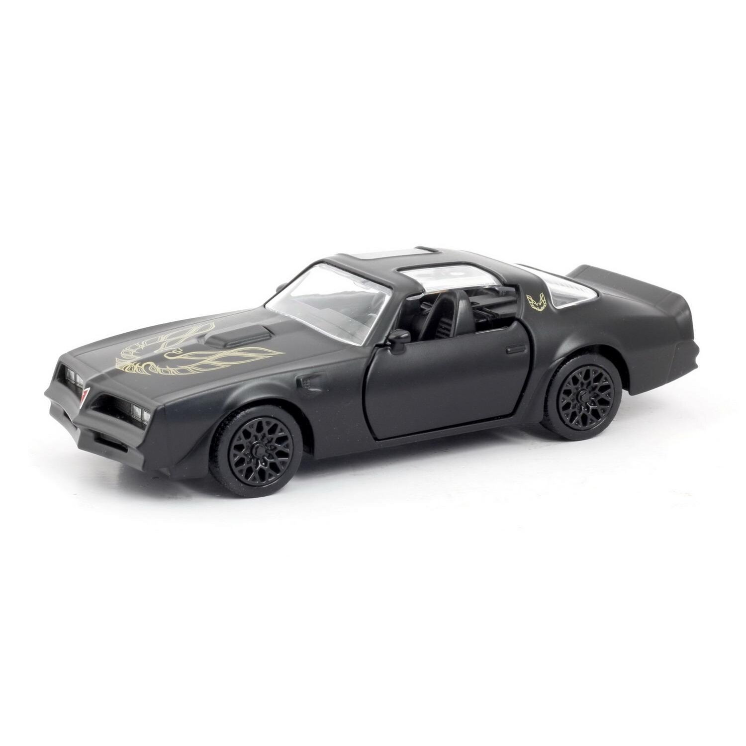 Машина металлическая RMZ City 1:32 Pontiac Firebird 1978, инерционная, черный матовый цвет - Uni Fortune [554056M]