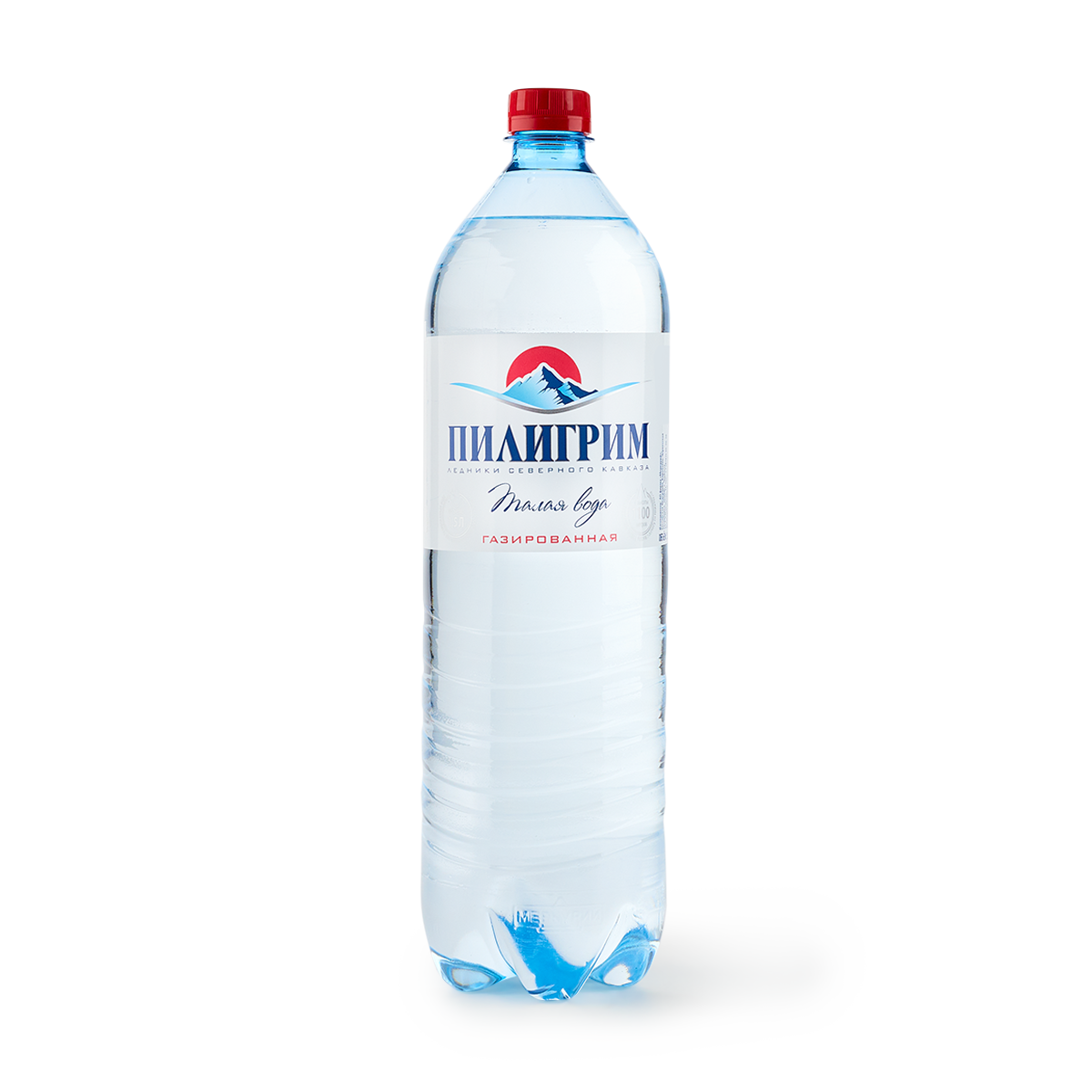 Вода "Пилигрим", газированная, в прозрачной пластиковой бутылке, 1.5 л
