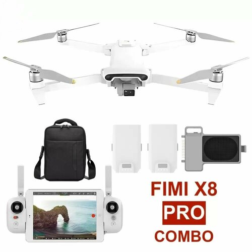 Квадрокоптер Fimi X8 Pro Combo (сумка + 2 АКБ + мегафон с системой сброса)