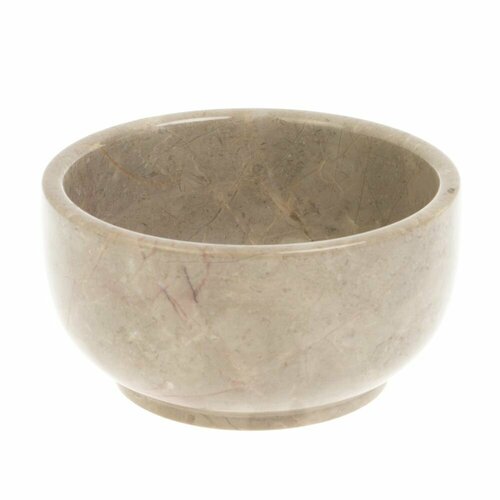 Пиала из бежевого мрамора 260 мл 105х105х55 см 127223 8300₽