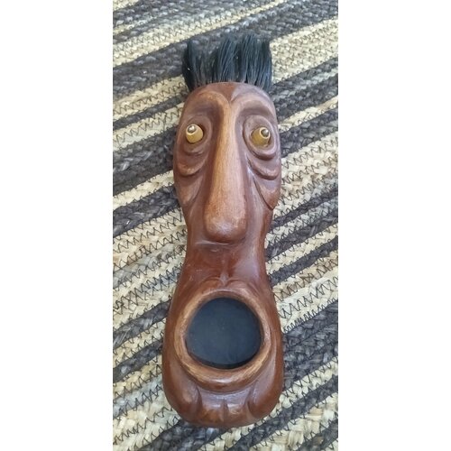 Маска-панно деревянная, декоративная, настенная, 30/10 см + брелок в подарок