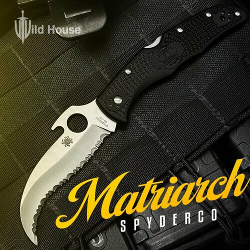 Туристический складной нож Spyderco Matriarch 2 Emerson Black