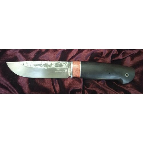 нож кованый волк 3 сталь 9хс рукоять стабилизированная карельская береза Нож кованый Пегас красный сталь 9ХС