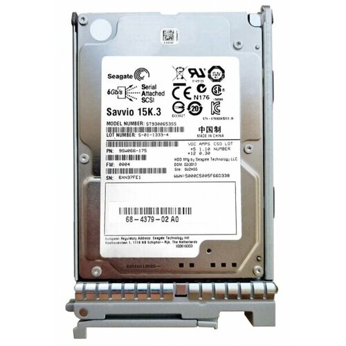 Жесткий диск Cisco 9SW066-881 300Gb 15000 SAS 25 HDD 43025₽