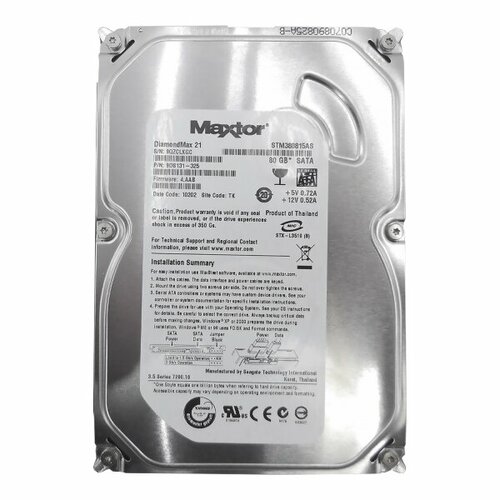 Жесткий Диск Maxtor STM380815AS 80Gb SATA 3,5 HDD