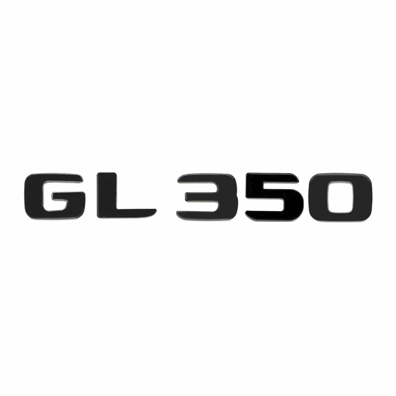 Шильдик на багажник GL350 черный мат шрифт 2017+ для Mercedes