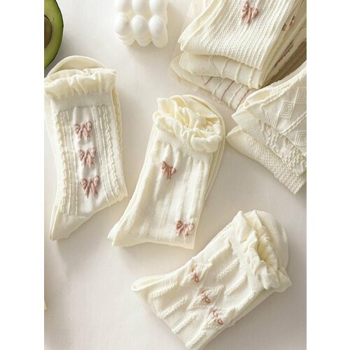 Носки , размер 36-42, белый носки женские новогодние подарки носки женские набор женские носки