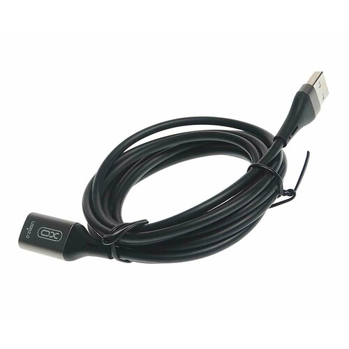Кабель USB 2м удлинитель, NB219 2M Black, XO кабель hoco ra5 usb to usb c 1 2m black