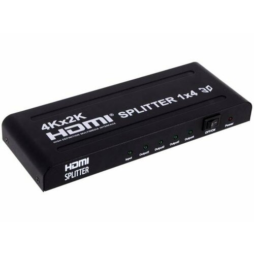 Сплиттер HDMI Orient HSP0104H 1-4 HDMI 1.4b/3D внешний БП 29986