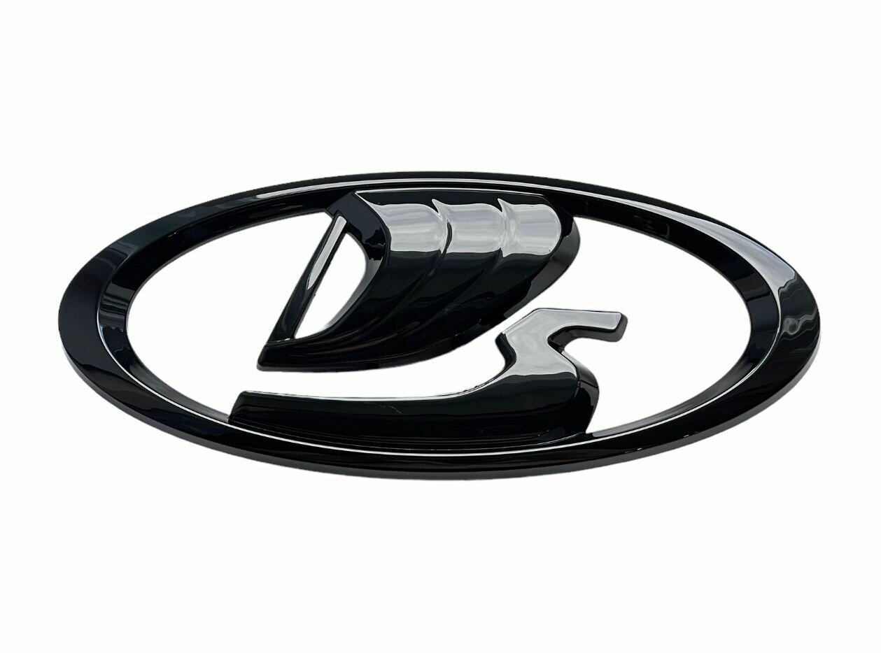 Эмблема решетки радиатора для Веста, XRAY, Гранта FL черная Глянцевая