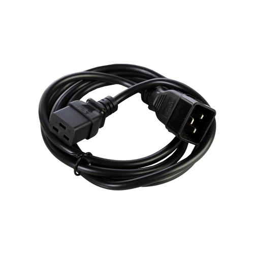 Аксессуар Электрическая мануфактура Cable with connector C19 - C20 on wire PVC 3 * 2.5 1.8 meter. Black vacuum kf chuck inner wire quickly install inner wire joint pressure gauge connector kf16 kf25 kf40 four points six points