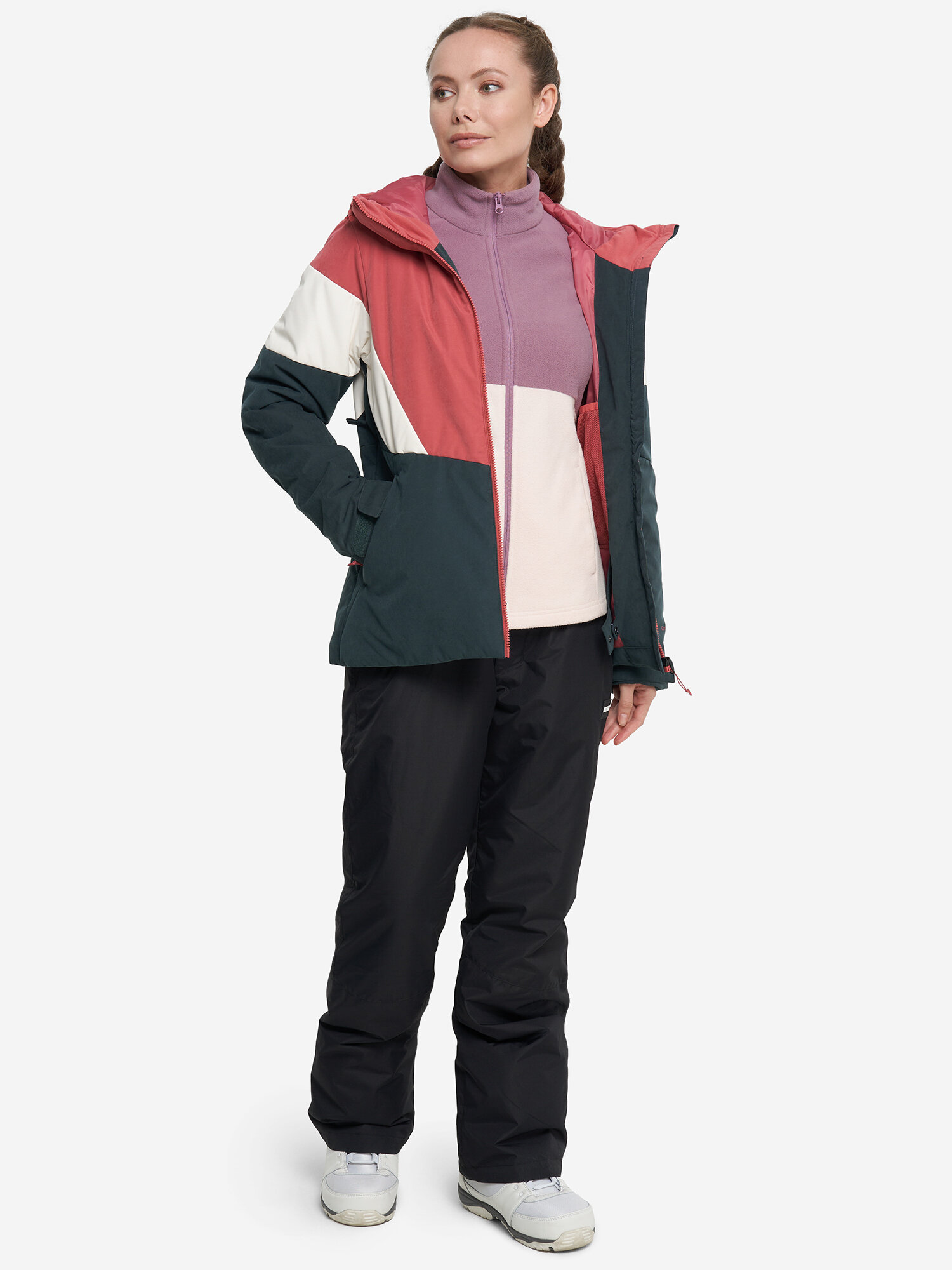 Куртка сноубордическая PROTEST Protest AW24 Female SNB Ski jacket, размер 48, синий/красный — фото 1