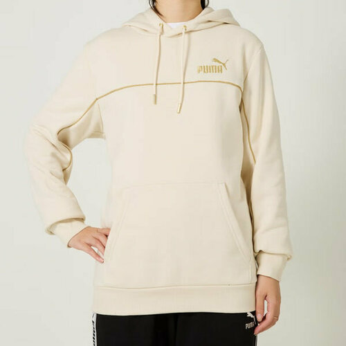 Толстовка спортивная PUMA, размер M, бежевый толстовка puma ess small logo hoodie fl мужчины 58669076 m