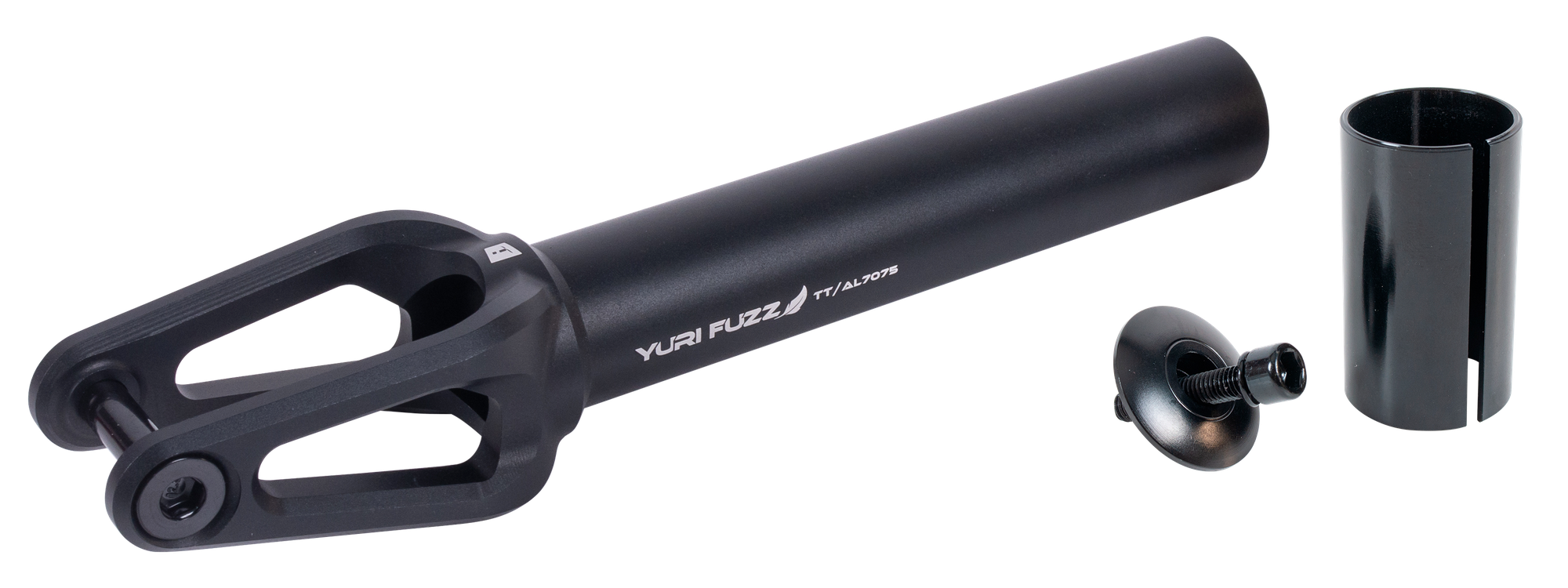 Вилка для X-Treme самоката Yuri Fuzz AL 7075 (SCS/HIC 24x110мм колеса) черная