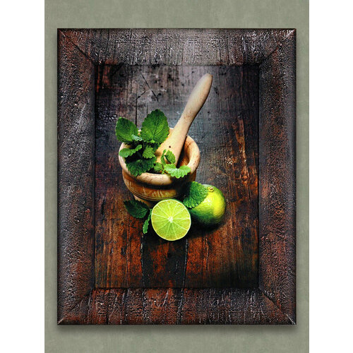 Картина на стену для интерьера Декарт настенный декор панно в раме багете в гостиную ванную детскую для офиса лофт пейзаж абстракция