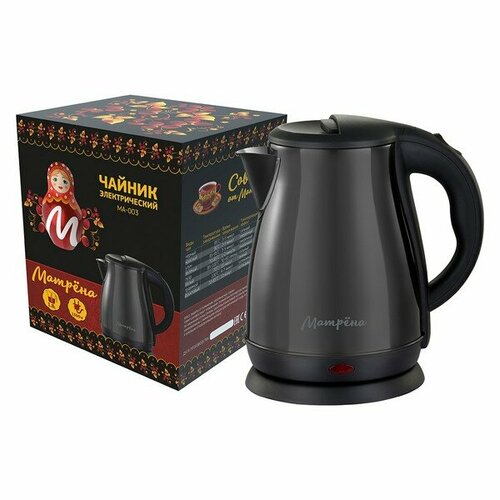 Чайник матрёна MA-003 стальной черный 2047₽