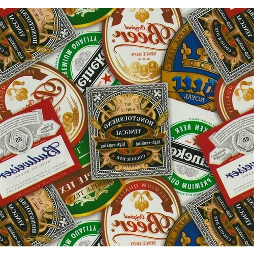 Пленка для аквапечати I574Y1051A Пивные этикетки 3 погонных метра