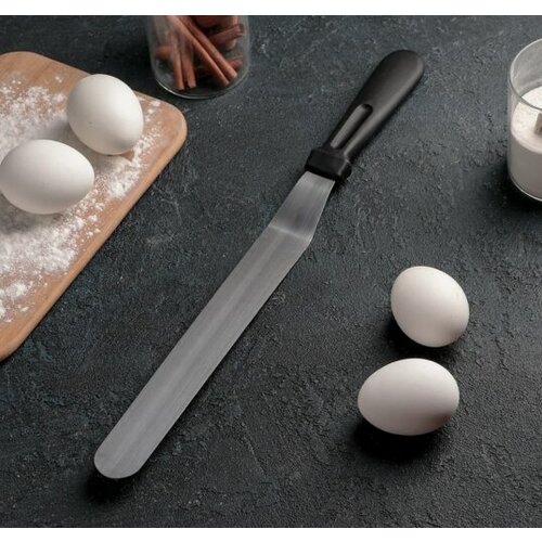 Лопатка-палетка с пласт ручкой изогнутая 37см 1822545 295₽