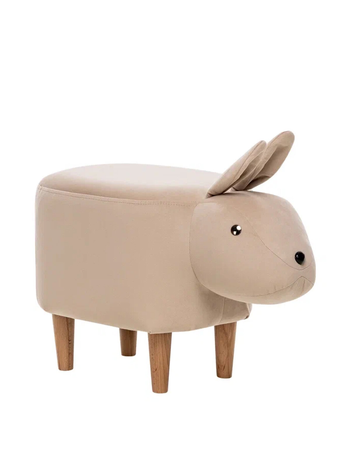 фото Пуфик детский велюровый Leset Кролик, 63x41x33 см