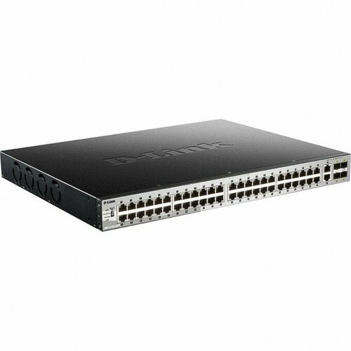 D-Link DGS-3130-54PSB1A PROJ L2 Managed Switch with 48 101001000Base-T ports and 2 10GBase-T ports and 4 10GBase-X SFP ports 48 PoE ports 8023af8023at 30 W PoE Budget 370W PoE Budget wit 187163₽