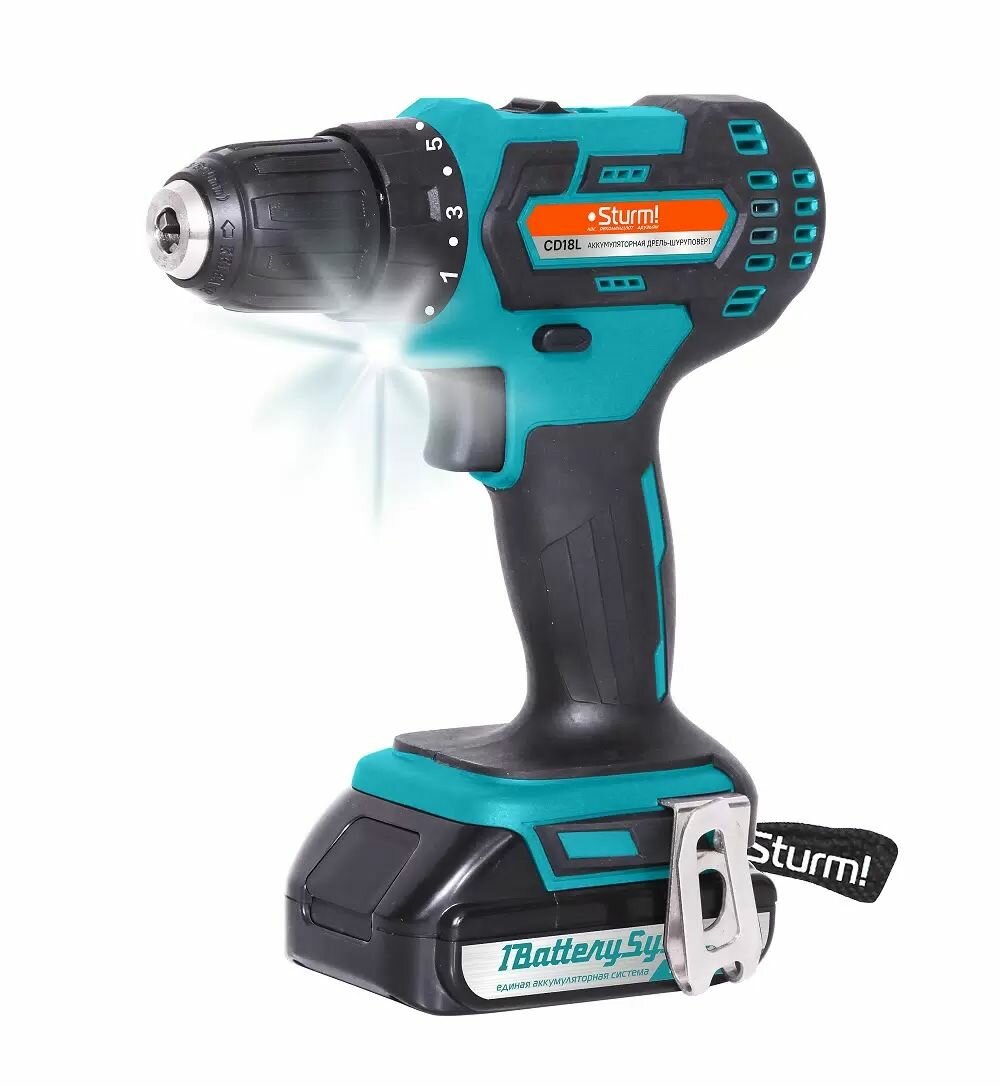 фото Аккумуляторный шуруповерт Sturm! CD18L