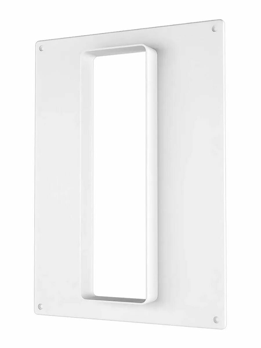 Площадка торцевая ERA 620ПТП, фланец 60х200 мм, 180х250 мм, пластик белый — фото 1