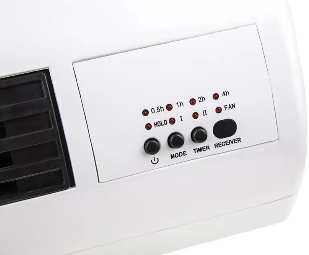 Тепловентилятор настенный Oasis NTB-20, керамический, 2000 Вт, пульт, белый — фото 1