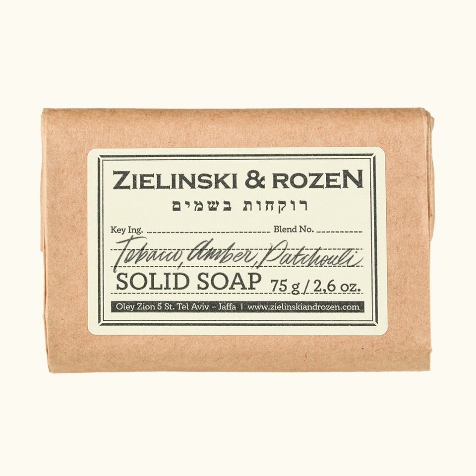 Zielinski & Rozen Твердое мыло Табак, Амбра, Пачули (75гр)