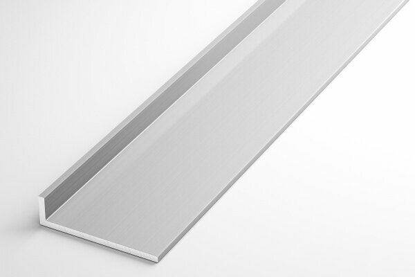 Уголок алюминиевый 40х10х20мм длина 2м лука Уп 13.2000.501л Анод серебро матовое 1 шт