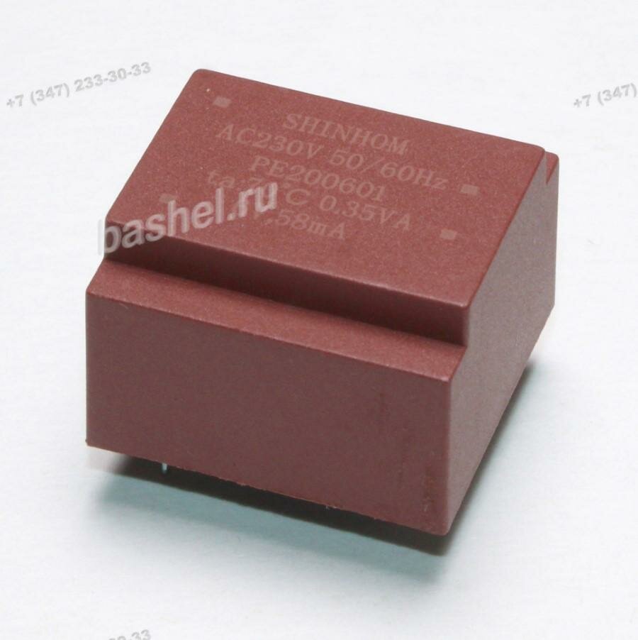 Трансформатор силовой PE200601 (0.35W 6V 58mA 230V), Shinhom Enterprise Co, Ltd