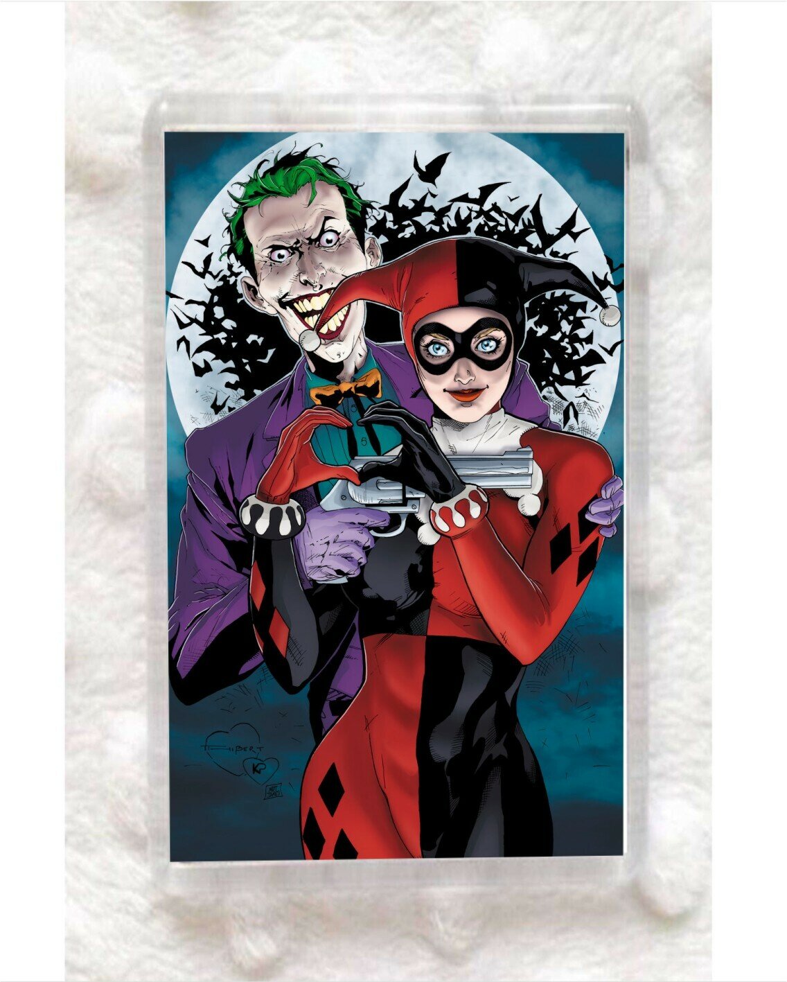 Магнит акриловый прямоугольный BUGRIKSHOP принт "Джокер, Joker" - J0003