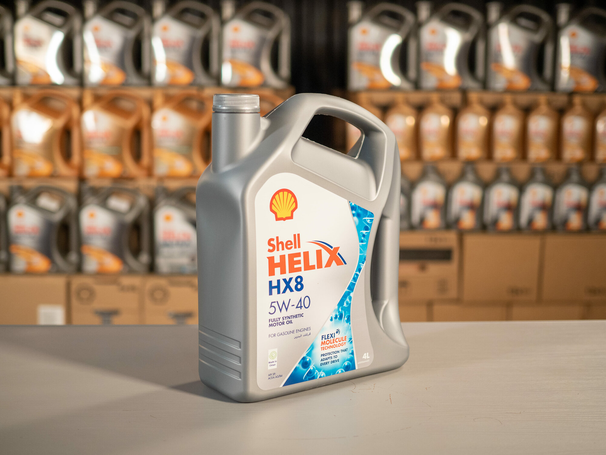 Моторное Масло Shell Helix HX8 5W-40, синтетическое, 4 литра — фото 1