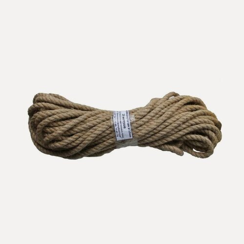 Изображение товара Веревка джутовая 10мм, 58,9 кТекс, длина 20м