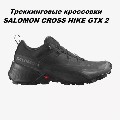 фото Кроссовки salomon cross hike gtx 2, полнота d, размер uk 10; eur 44 2/3; usa 10,5; 28,5 см; ru 43*, черный