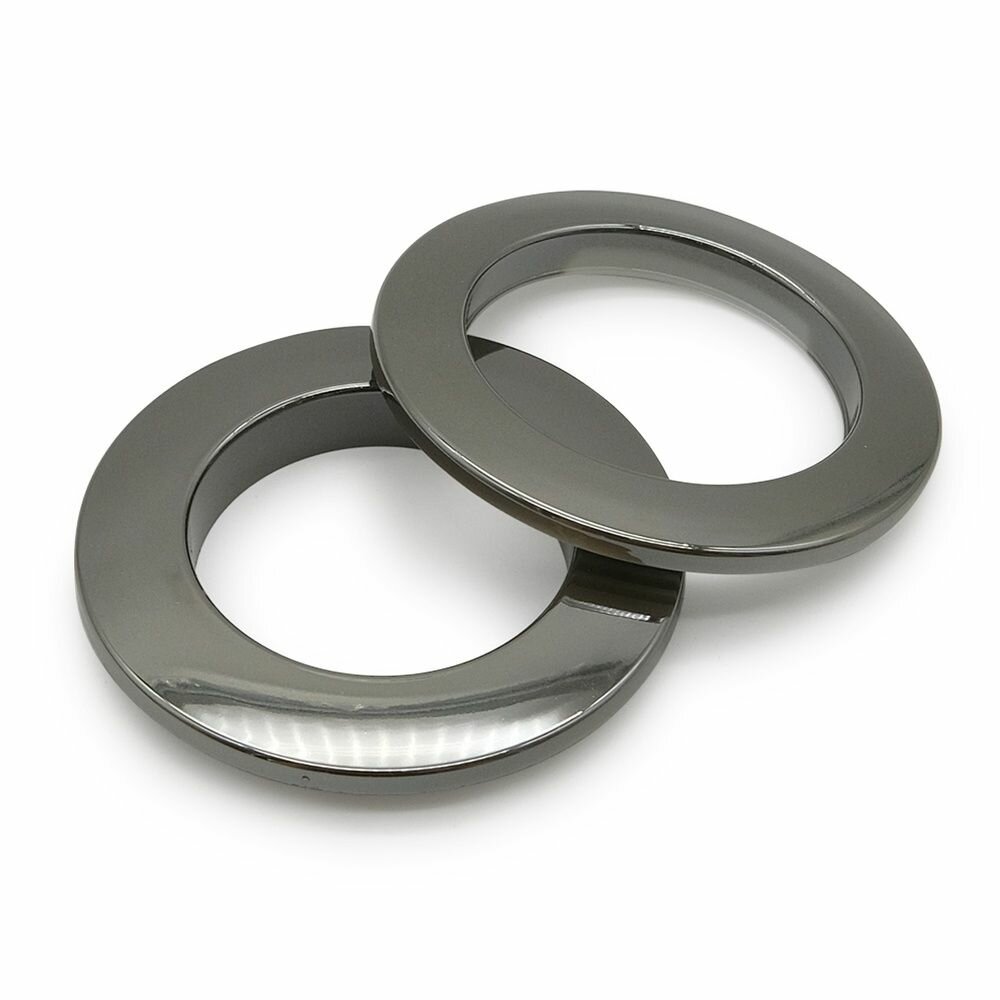 Люверсы для штор SmolTex круглый диаметр 35 мм с многоуровневым замком 07 черный никель 10 шт