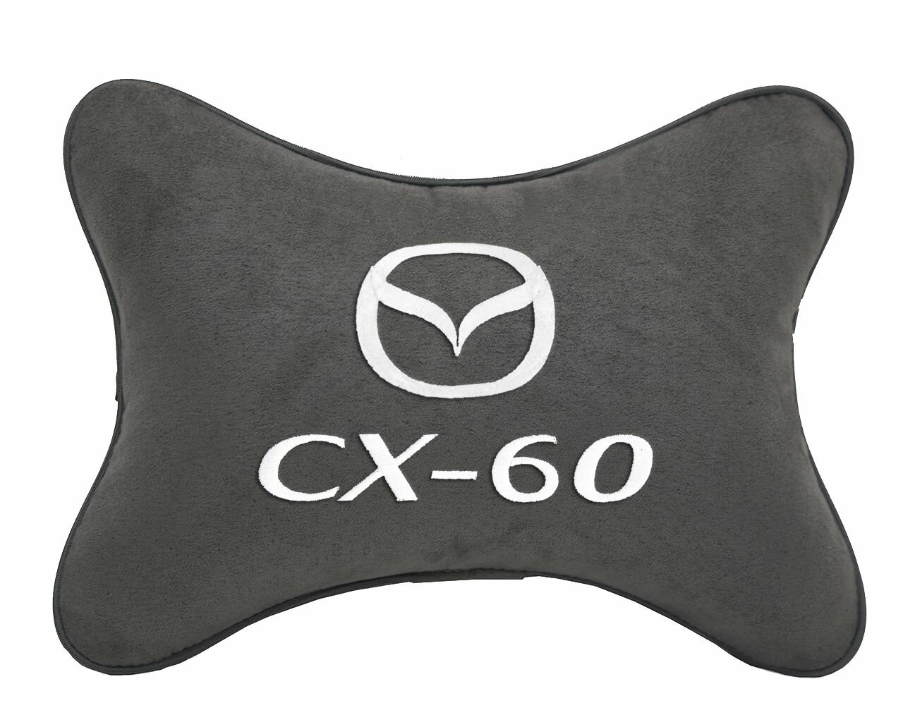 Подушка на подголовник автомобильная темно-серая алькантара MAZDA CX-60