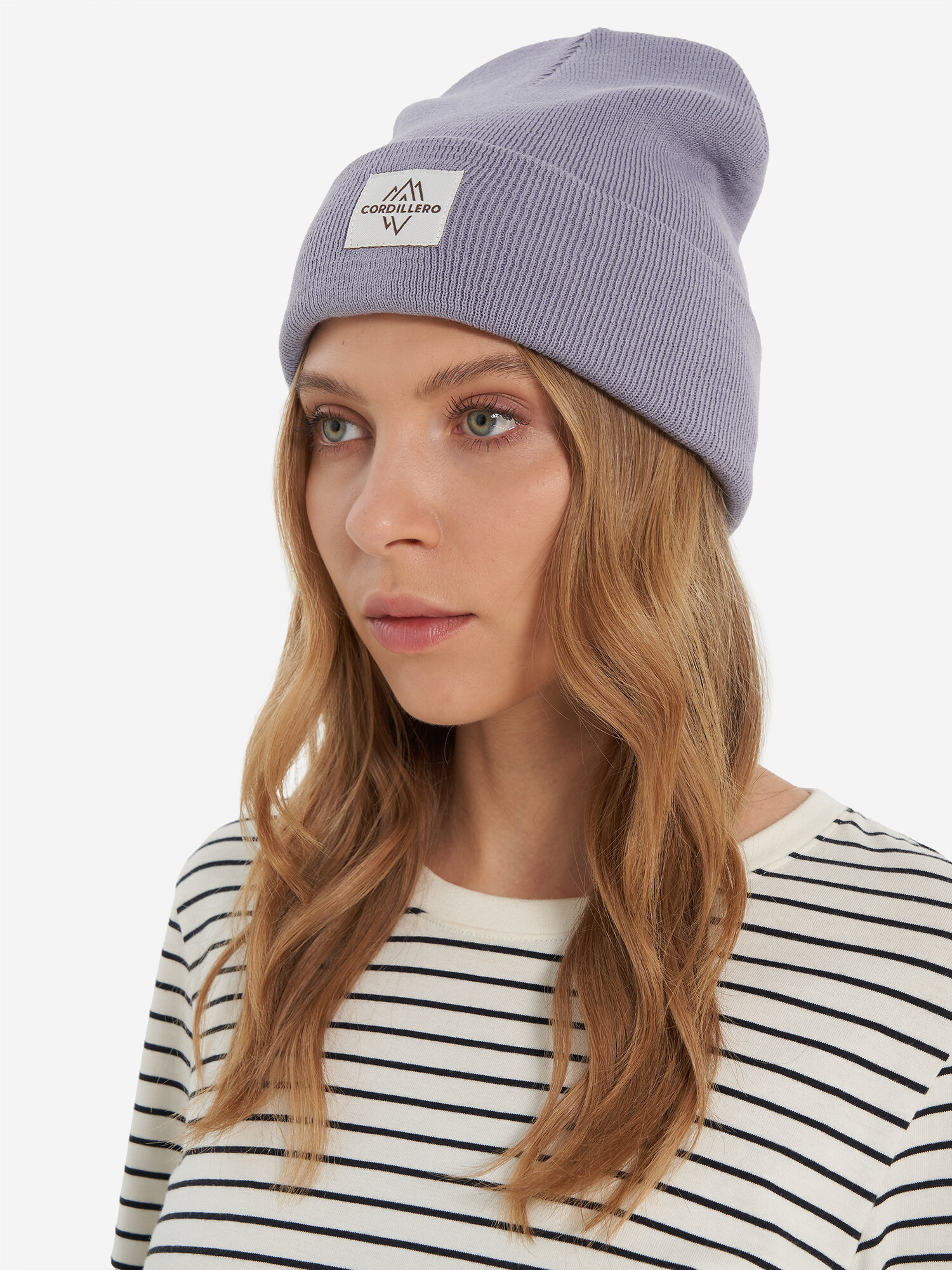 Шапка-бини CORDILLERO для мужчин и женщин, размер 59, лавандовый — фото 1