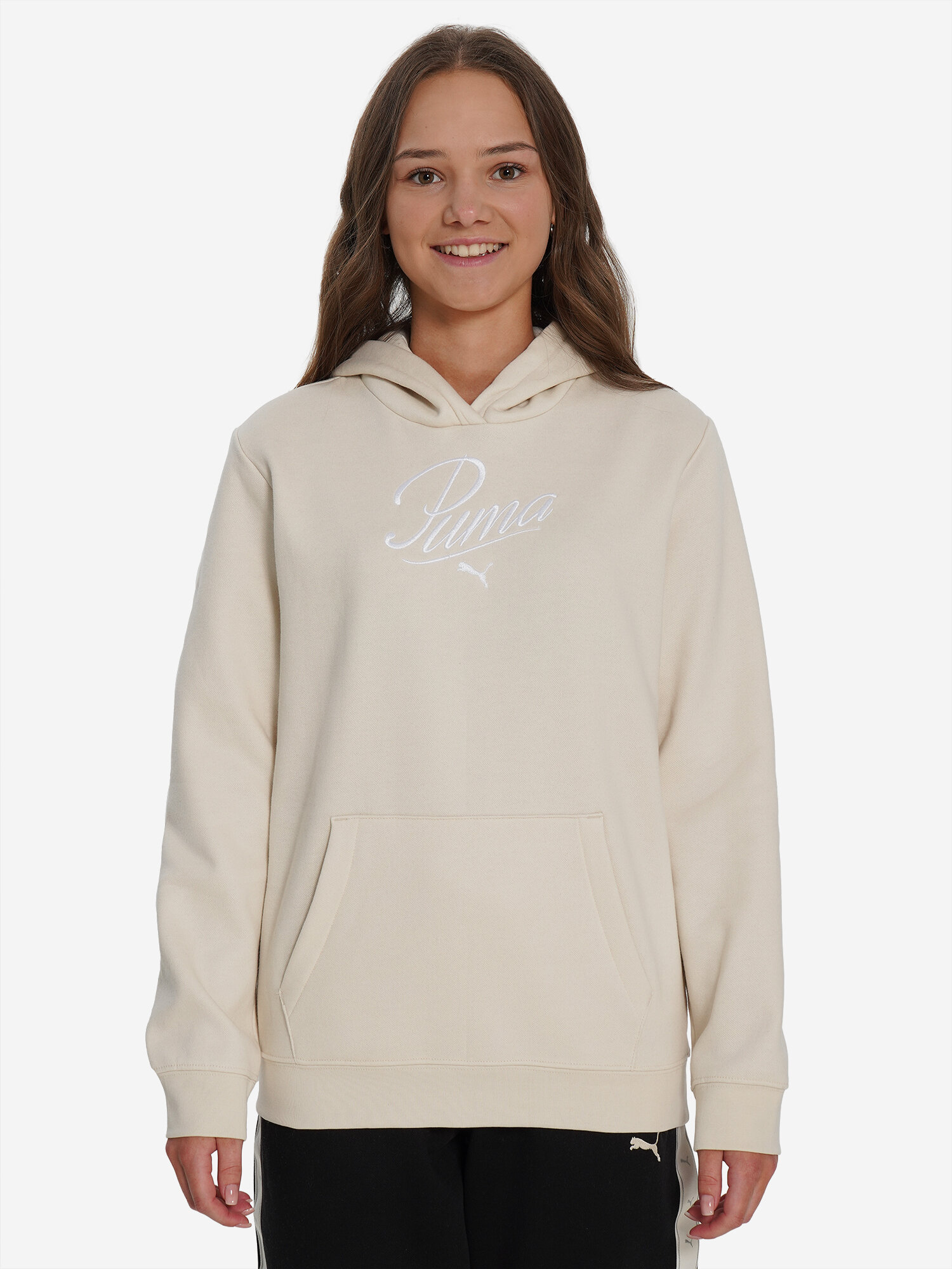 Худи PUMA, размер 152, молочный — фото 1