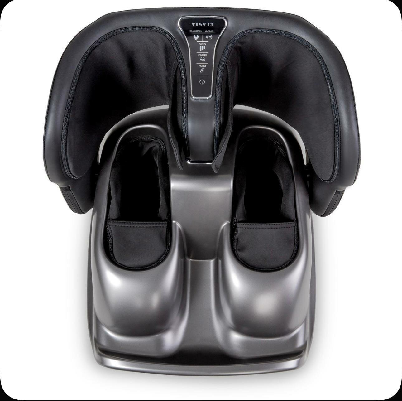 Премиальный массажер для стоп и голеней — 3D ролики, воздушная компрессия, прогрев, много режимов